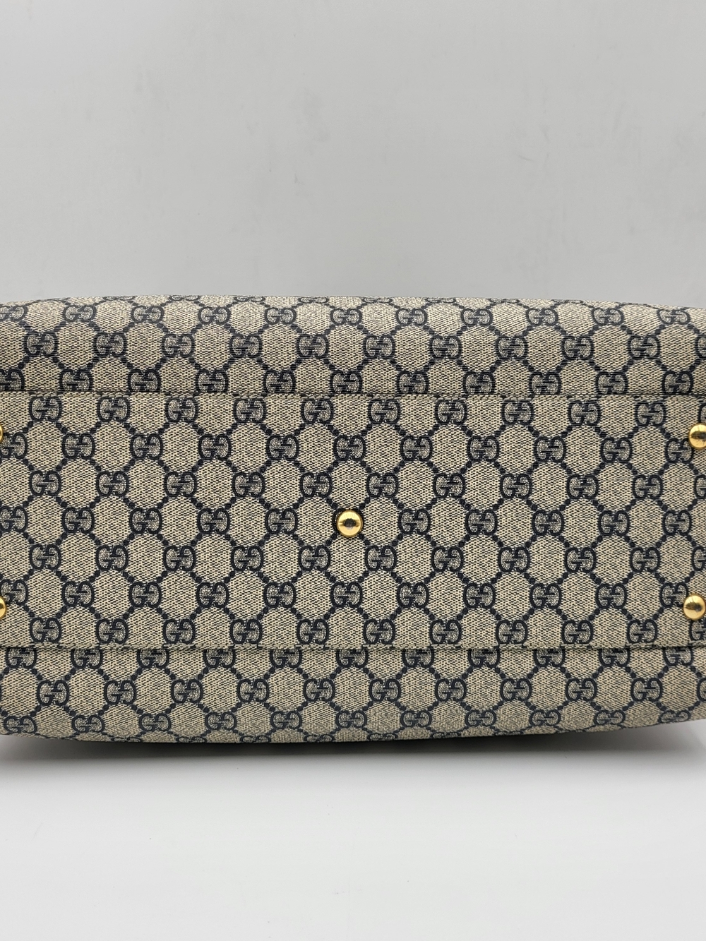 GUCCI GG Supreme Monogram Boston 35 Beige Blue Hibiscus Red..Authentic w/COA. - Picture 6 of 16